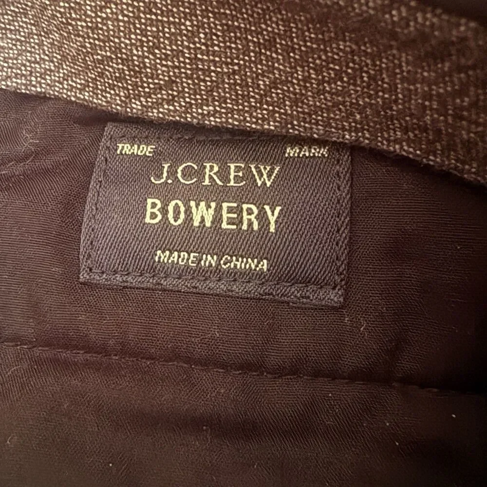 J.Crew Bowery Slim Dress Pants Mens 32x 31 Navy Blue Wale Corduroy Chinos Career